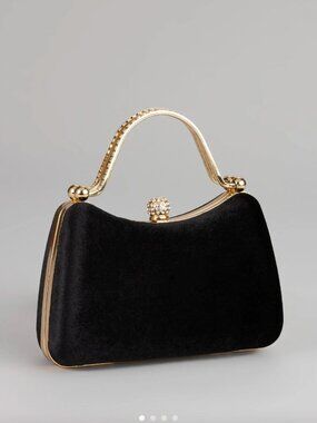 Windsor Chic Intentions Velvet Clutch Bag